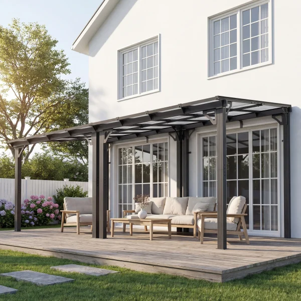 Wall-Mounted Gazebo Pergola
