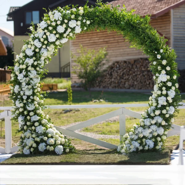Round Wedding Arch Backdrop Stand