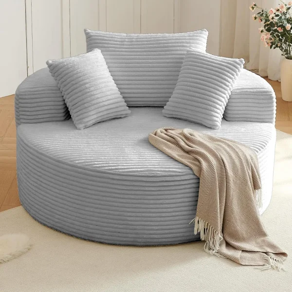 Oversized Round Lounge Chaise