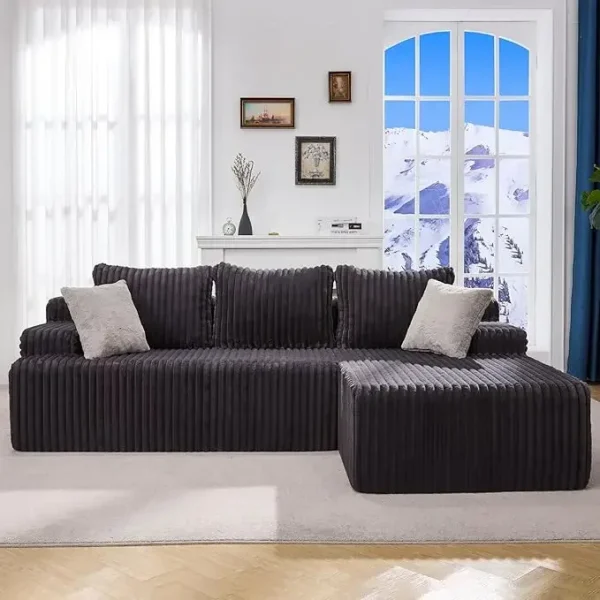 Modular Sectional L-Shape Oversize Chaise