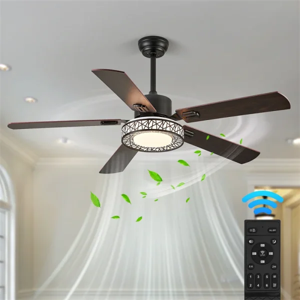 Modern 7-Head LED Fandelier Fan