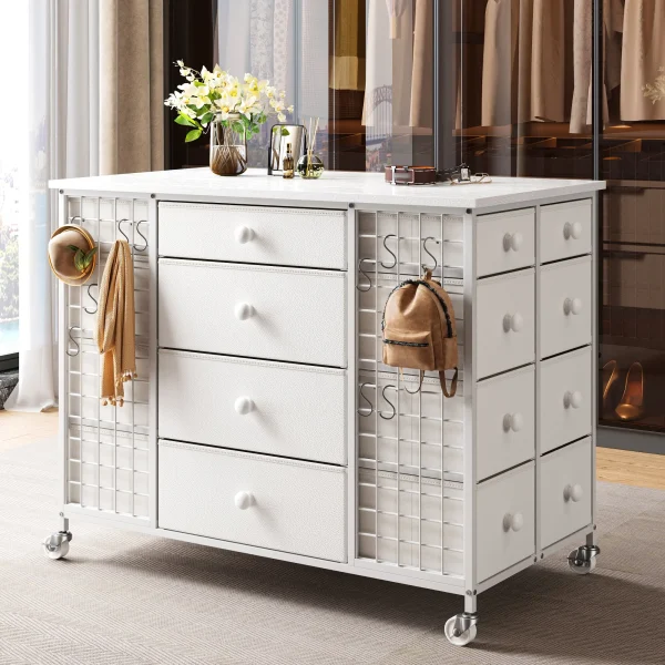 24 Drawer Rolling Storage Dresser