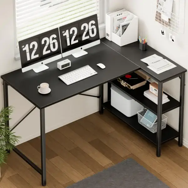 L Shaped Corner Desk PC Table