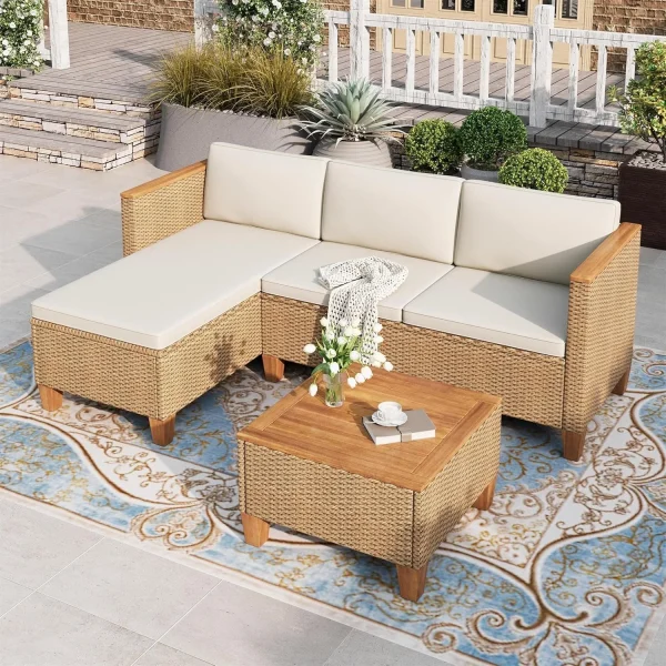 3-Piece Wicker Patio Furniture Set